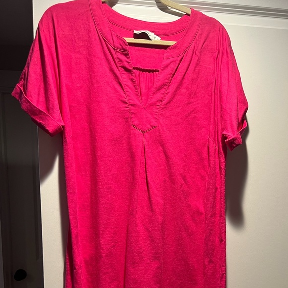 Vineyard vines pink dress size 12 in guc - Picture 1 of 4